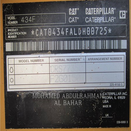 2014 CATERPILLAR 434F Used Loader Backhoe for Sale