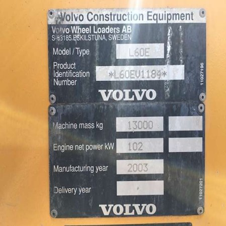 Used VOLVO L60E Wheel Loader for Sale