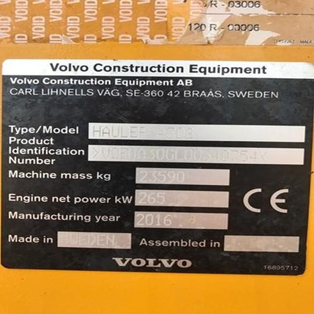 Volvo – A30G Used Truck for Sale