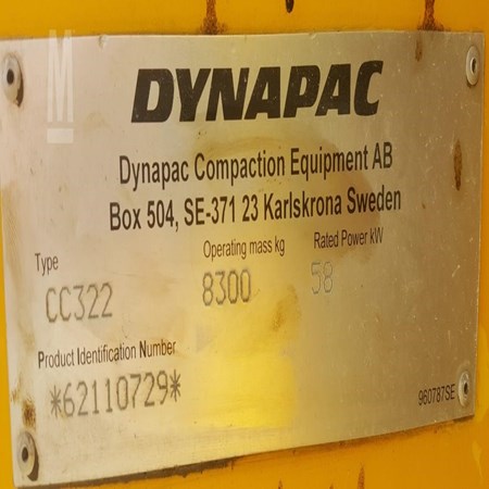 Year 2006 – DYNAPAC CC322 Used Smooth Drum Compactor for Sale