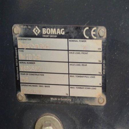 BOMAG – BW 213 D-4i Used Compactor for Sale