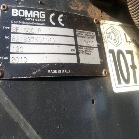 Used Paver BF 600 P HSE – BOMAG for Sale