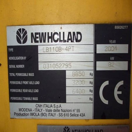 Used 2014 NEW HOLLAND LB110 Backhoe Loader for Sale