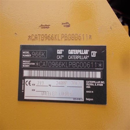 Caterpillar – 2012 – 966K Used Wheel Loader for Sale