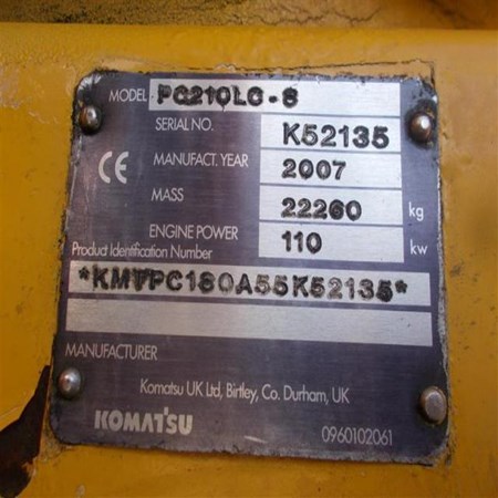 Used Komatsu PC210LC-8 Crawler Excavator for Sale