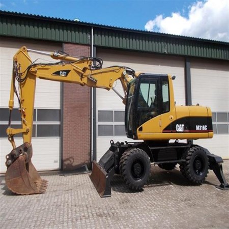 Used Caterpillar M316C Mobile Excavator for Sale