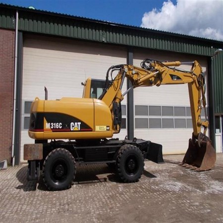 Used Caterpillar M316C Mobile Excavator for Sale