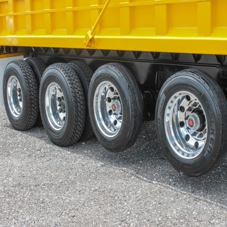 Used FREIGHTLINER CASCADIA Quad Axle Steel Dump Truck for Sale