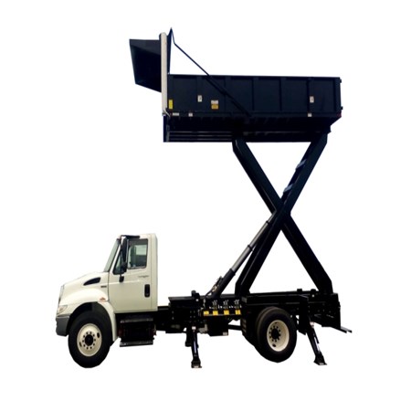 Used INTERNATIONAL 8600 Scissor Lift Dump Truck for sale