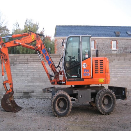 Used Fiat Hitachi FH90W Wheel Excavator 2002