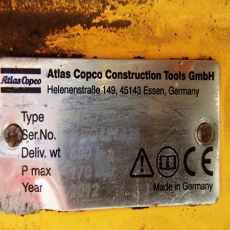 Used ATLAS COPCO MB750 Hydraulic Breaker for Sale