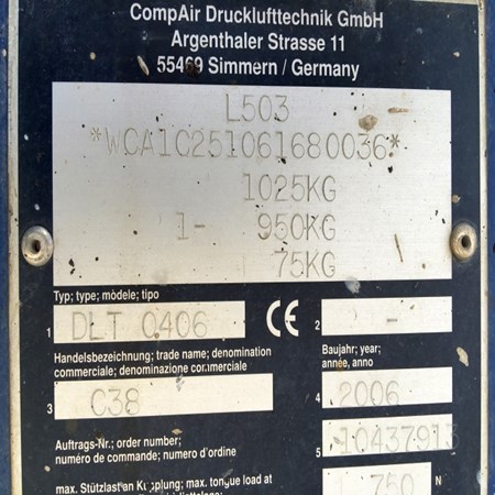 Used Air Compressor COMPAIR C38G - 2006 Year in Good Condition for Sale