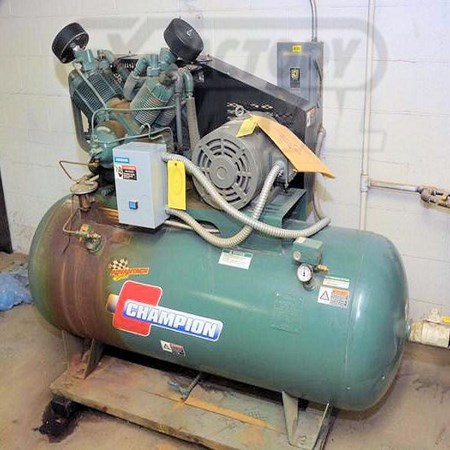 Used CHAMPION HR10-12 AIR COMPRESSOR (PISTON) for sale