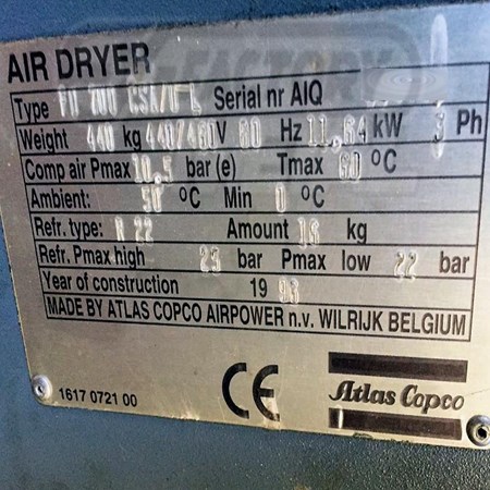 Used ATLAS COPCO GA-160 Air Compressor for sale 