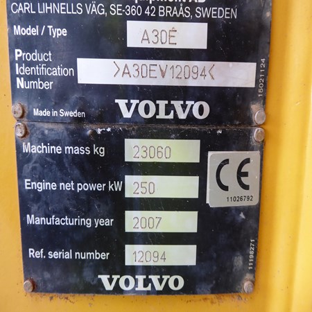 Used Volvo A30E Truck for Sale