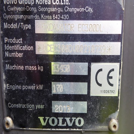 Volvo – 2013 – EC300D Used Crawler Excavator for Sale