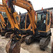 Used HYUNDAI-R55 Compact Mini Excavator for sale