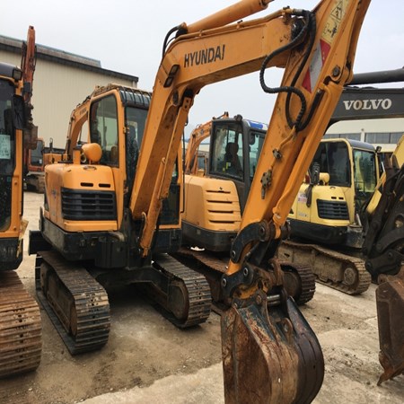 Used HYUNDAI-R55 Compact Mini Excavator for sale
