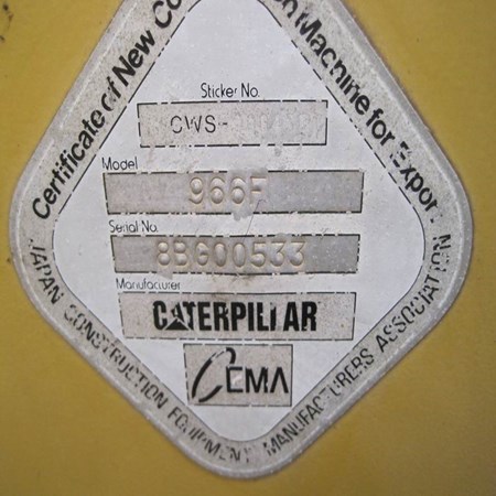 1991 Caterpillar 966F-1 Wheel Loader