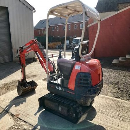 Used Excavator - Kubota KX36-2 with 3 Buckets for Sale