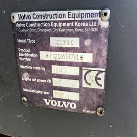 2007 Volvo EC210 BLC - Used Excavator with 5ft Bulk Bucket for Sale