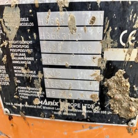 Used Excavator - 2009 Hanix H36CR with Quick Hitch & 4 Buckets for Sale