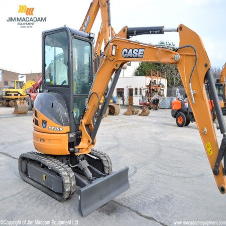 Used CASE CX35Bzts MINI Excavator 2016 for sale