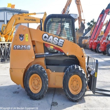 Used CASE SR250 Skid Steer Loader in good condition for sale