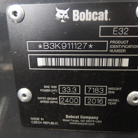 BOBCAT E32 Mini Excavator for Sale