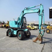 Used KOBELCO SK100W-2 Wheel Excavator for Sale