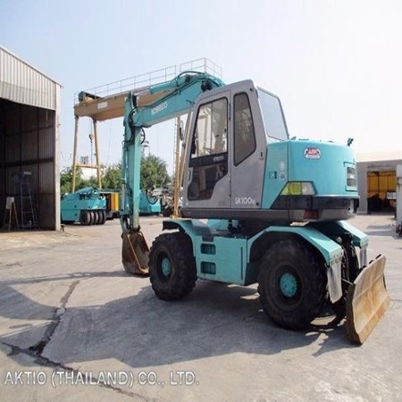 Used KOBELCO SK100W-2 Wheel Excavator for Sale
