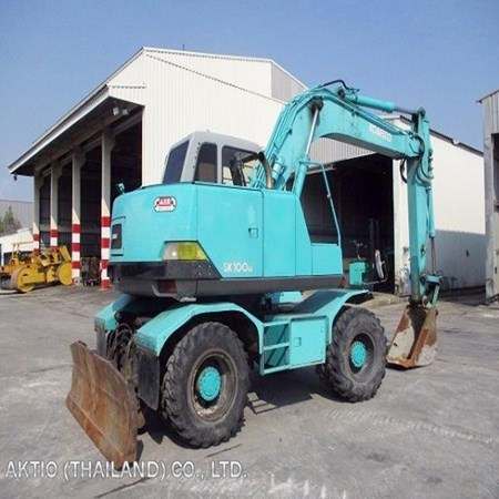 Used KOBELCO SK100W-2 Wheel Excavator for Sale