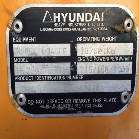 Used Hyundai HL760-9 Wheel Loader for Sale