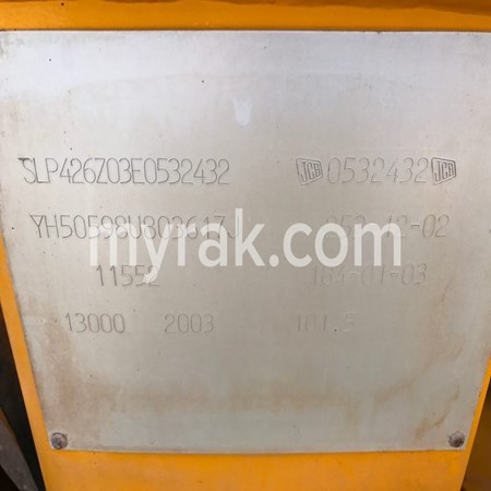Used JCB 426 ZX Wheel Loader – 2003 Year in Good Condition for Sale
