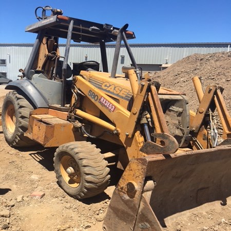 Used 2 Wheel Drive Backhoe  Loader 580SL – 1996 Year, 6000 Hrs in Good Condition for Sale