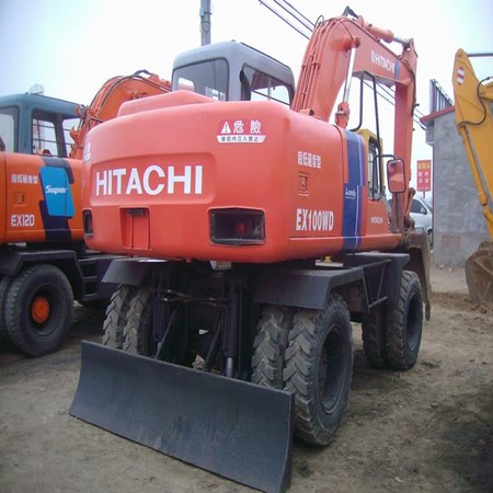 USED HITACHI EX100WD-2 WHEEL EXCAVATOR