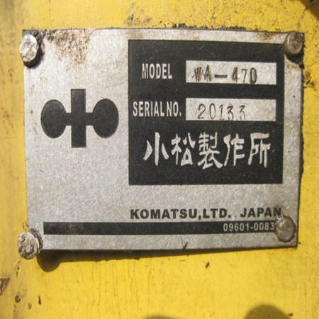 KOMATSU WHEEL LOADER WA470