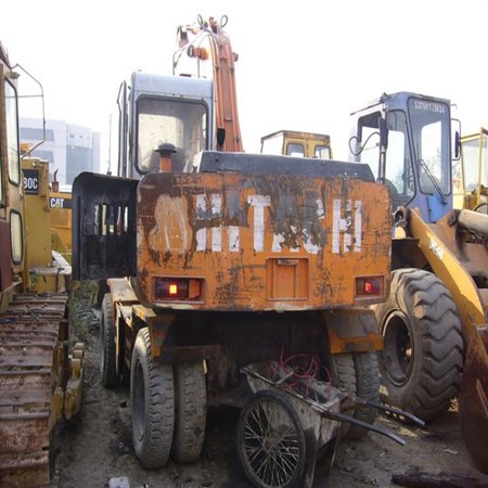 USED HITACHI EX100WD-1 WHEEL EXCAVATOR