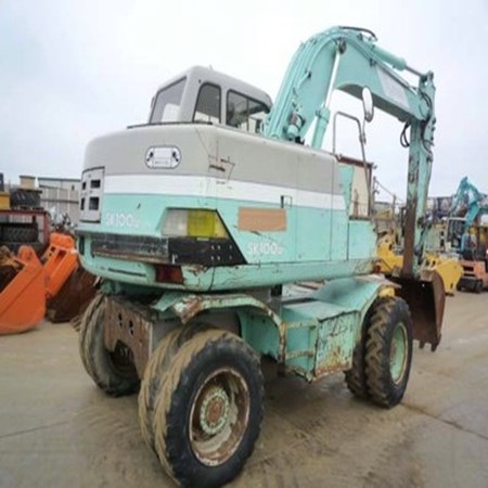 Used KOBELCO SK100W Loader Backhoe for Sale