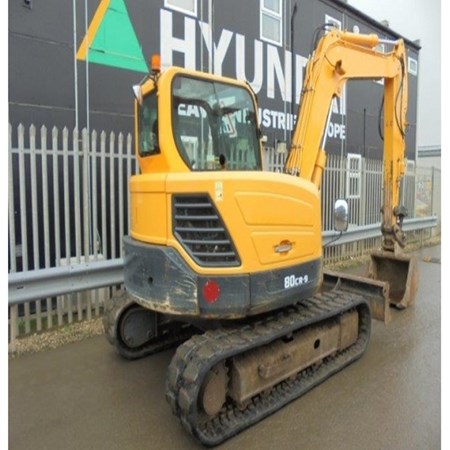Used Hyundai R80CR-9 Midi Excavator <12t for Sale