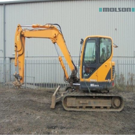 Good Working Condition Used Hyundai Midi Excavator <12t R80CR-9 for Sale