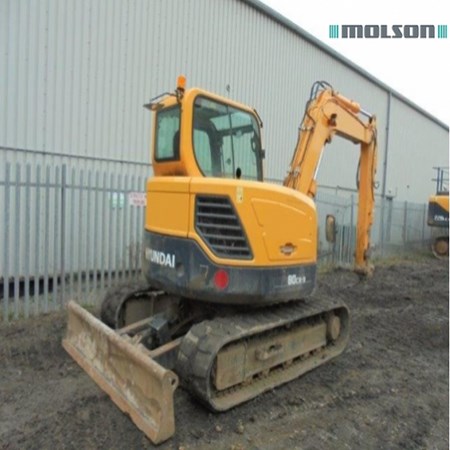 Good Working Condition Used Hyundai Midi Excavator <12t R80CR-9 for Sale