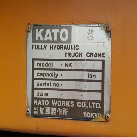 USED 45 TON KATO AT CRANE NK450B-V YEAR:1991 (STOCK:FB3470) FOR SALE