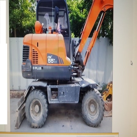 DOOSAN WHEEL EXCAVATOR DX55WACE YEAR:2014 (STOCK:FB3452)