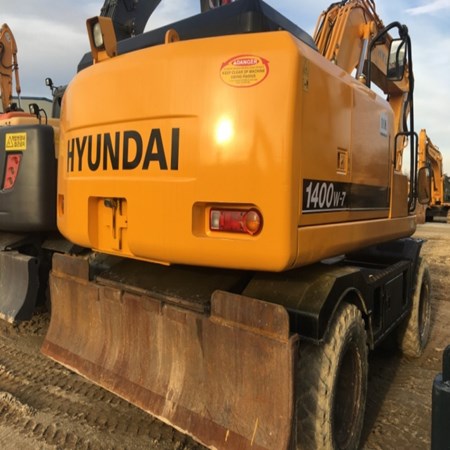 Used HYUNDAI ROBEX 1400W-7 Wheel Excavator for Sale