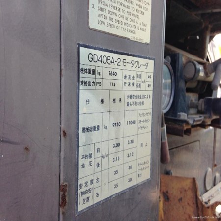 Used Komatsu GD405A-2 Motor Grader for Sale