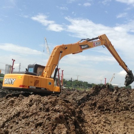New SANY SY215C Long Reach Medium Crawler Excavator for Sale