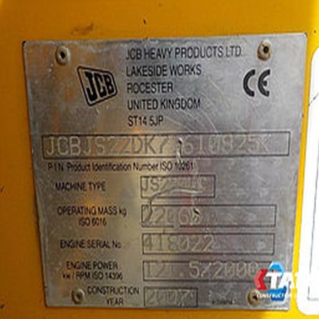 JCB – JS220LC Used Crawler Excavator for Sale