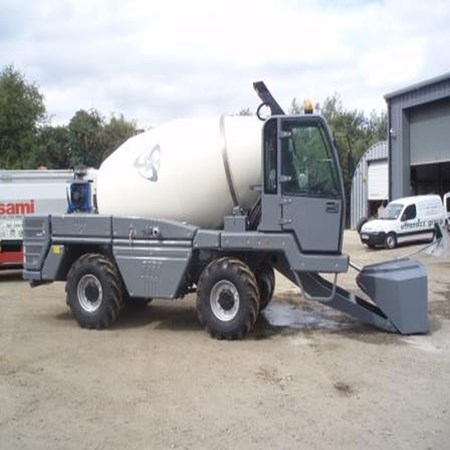 Used Rough Terrain Concrete Mixer - Hydromix Model 55 for Sale