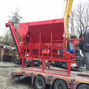 Used Skid-Mounted Volumetric Concrete Mixer - Armcon / Cementech Model SCD4.5-100 for sale